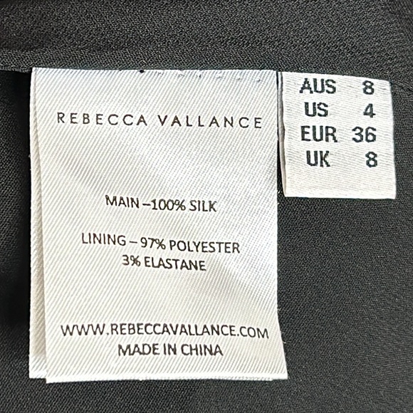 NWT Rebecca Vallance Womens Cha Cha Silk Cut Out Spotted Midi Dress SIZE 4 - Picture 13 of 15